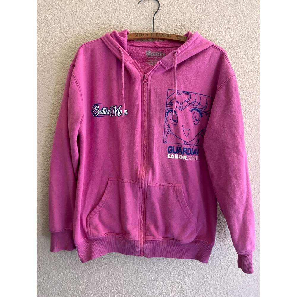 Sailor Moon Pink Hoodie Women’s Size Small